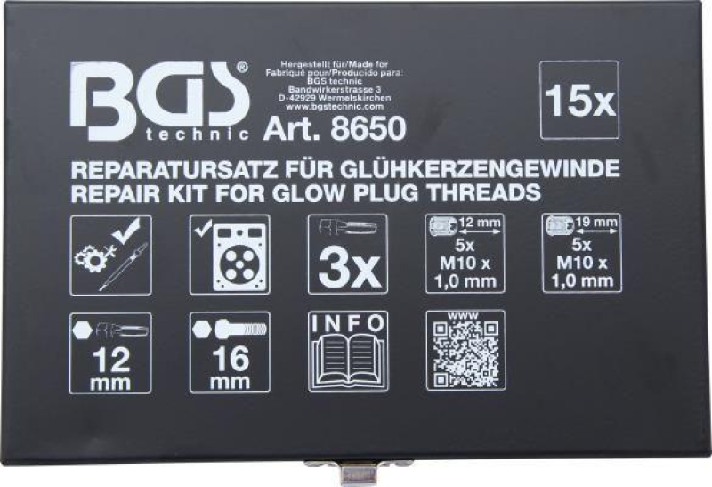 BGS Die Set, glow plug