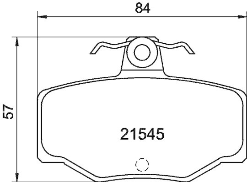 HELLA Bremsbelagsatz, Scheibenbremse 8DB 355 018-021