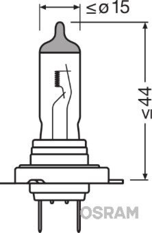 OSRAM Bulb, headlight ORIGINAL