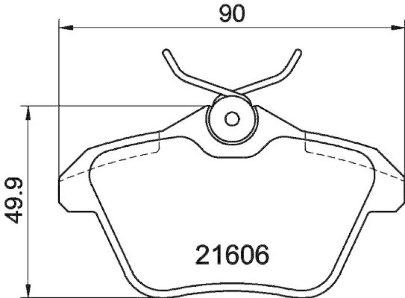 HELLA Bremsbelagsatz, Scheibenbremse 8DB 355 018-291