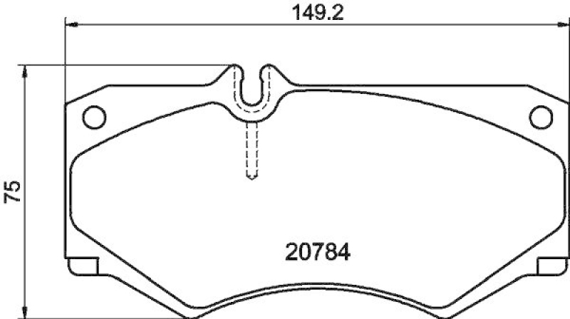 HELLA Bremsbelagsatz, Scheibenbremse 8DB 355 006-061