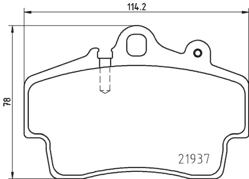 HELLA Bremsbelagsatz, Scheibenbremse 8DB 355 018-471