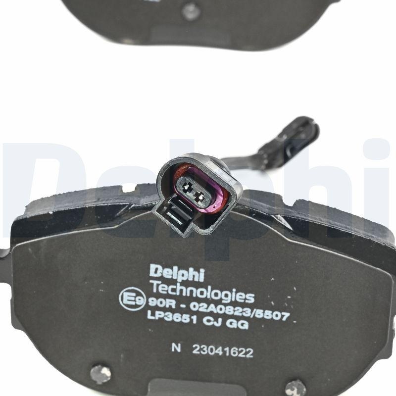 DELPHI Bremsbelagsatz, Scheibenbremse LP3651