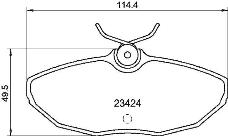 HELLA Bremsbelagsatz, Scheibenbremse 8DB 355 018-561