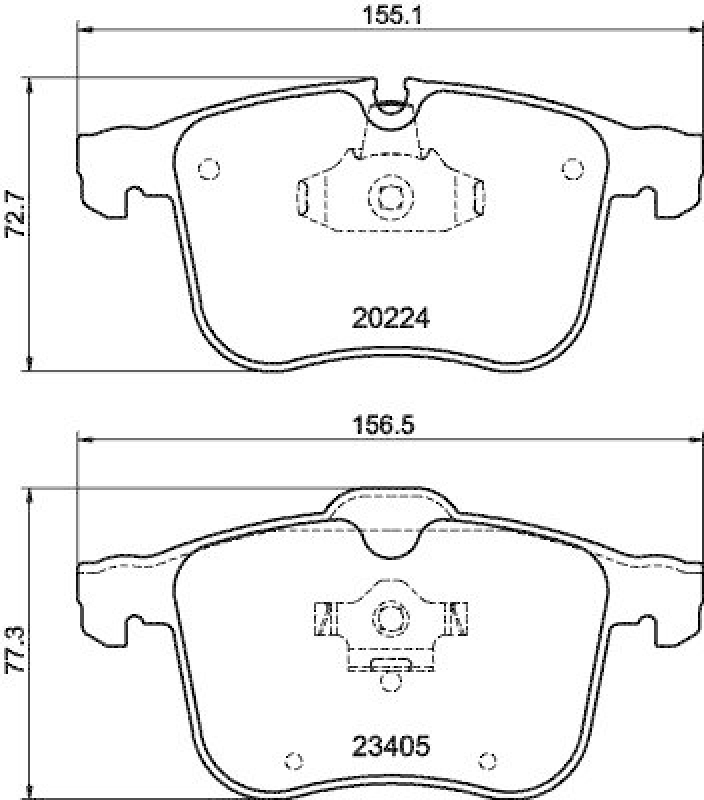HELLA Bremsbelagsatz, Scheibenbremse 8DB 355 006-561