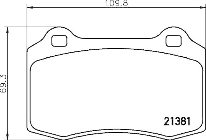 HELLA Bremsbelagsatz, Scheibenbremse 8DB 355 006-591