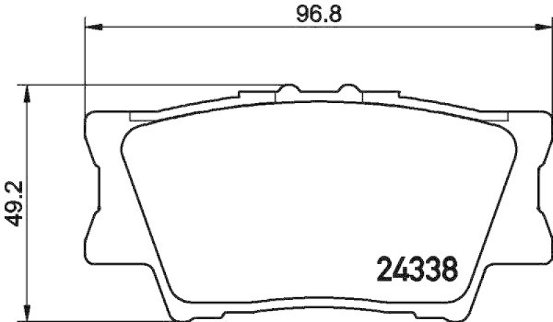 HELLA Bremsbelagsatz, Scheibenbremse 8DB 355 006-881