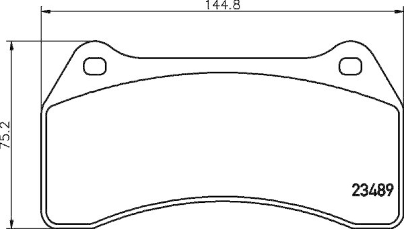 HELLA Bremsbelagsatz, Scheibenbremse 8DB 355 006-931