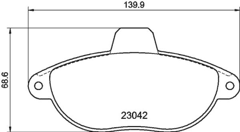 HELLA Bremsbelagsatz, Scheibenbremse 8DB 355 019-251