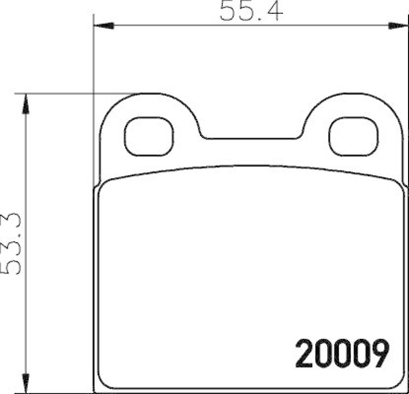 HELLA Bremsbelagsatz, Scheibenbremse 8DB 355 006-991