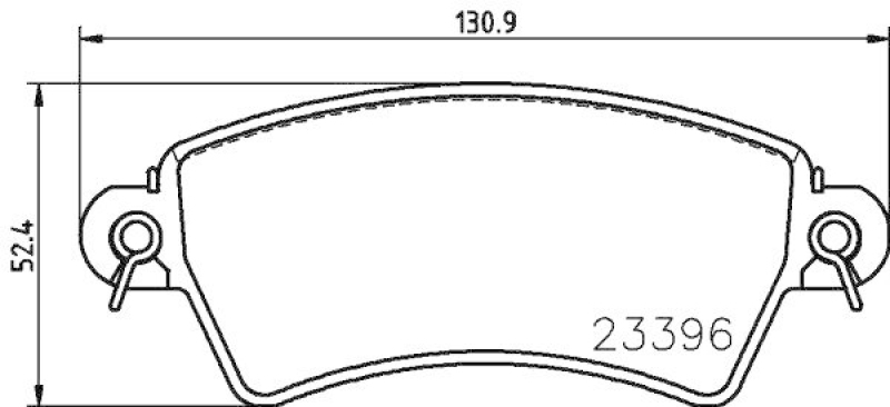 HELLA Bremsbelagsatz, Scheibenbremse 8DB 355 019-341