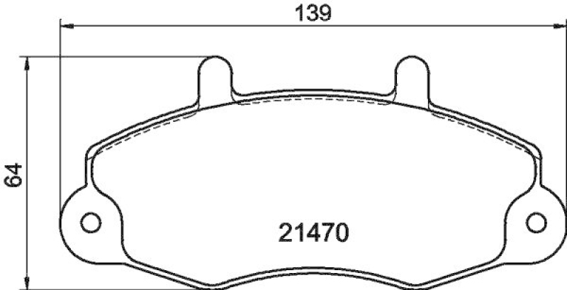 HELLA Bremsbelagsatz, Scheibenbremse 8DB 355 019-371