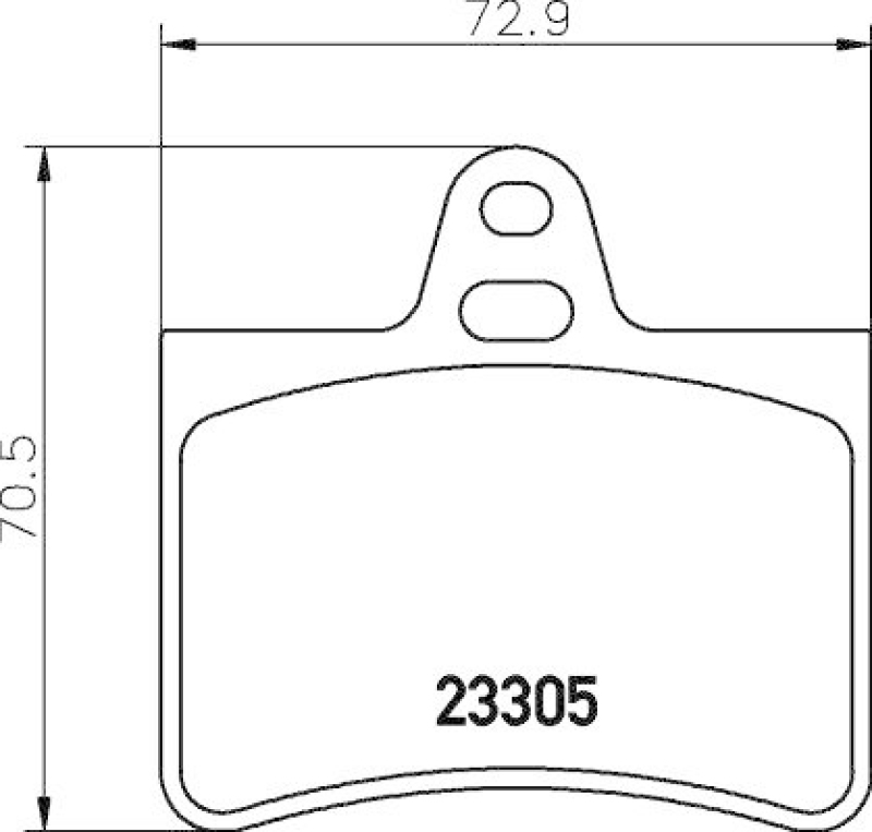 HELLA Bremsbelagsatz, Scheibenbremse 8DB 355 019-441