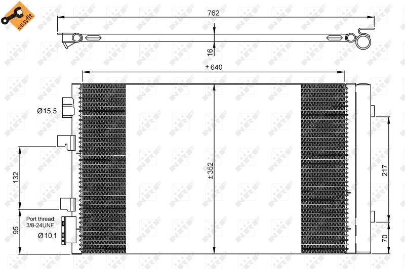 NRF Kondensator, Klimaanlage EASY FIT 35938