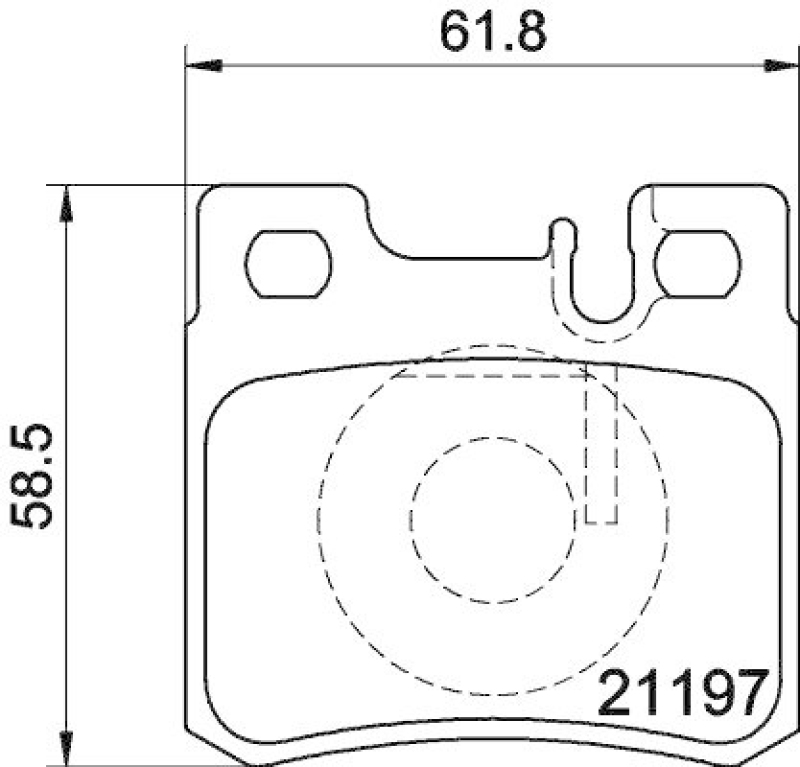 HELLA Bremsbelagsatz, Scheibenbremse 8DB 355 007-361