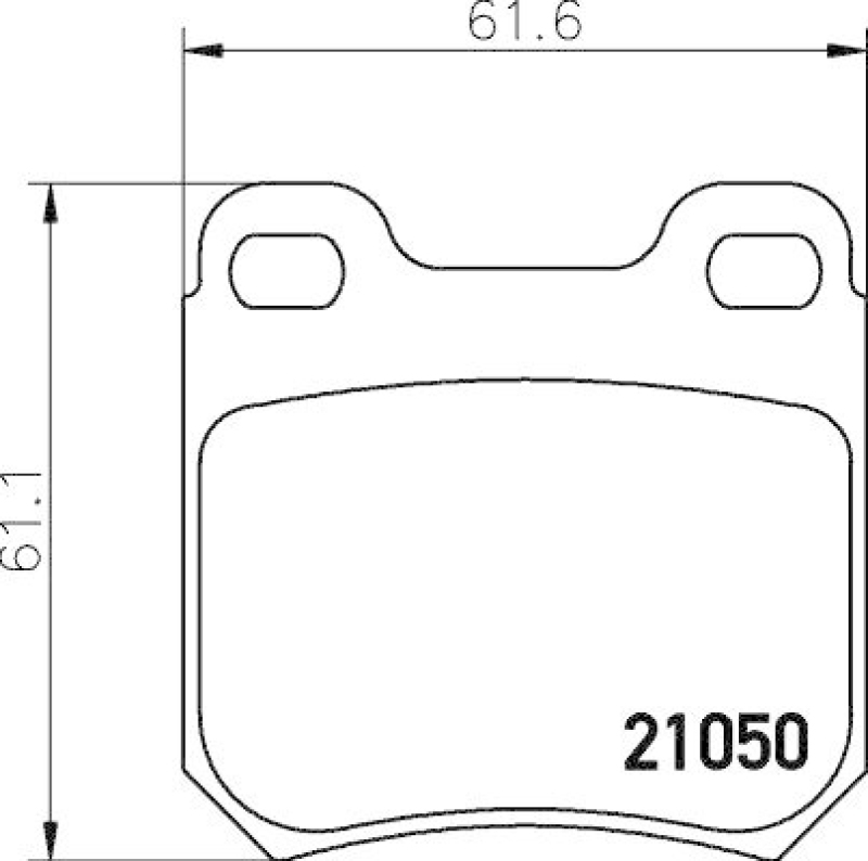 HELLA Bremsbelagsatz, Scheibenbremse 8DB 355 007-381