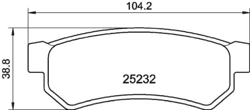 HELLA Bremsbelagsatz, Scheibenbremse 8DB 355 019-591