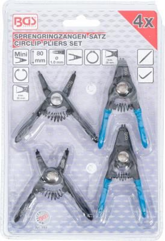 BGS Pliers Set, circlip