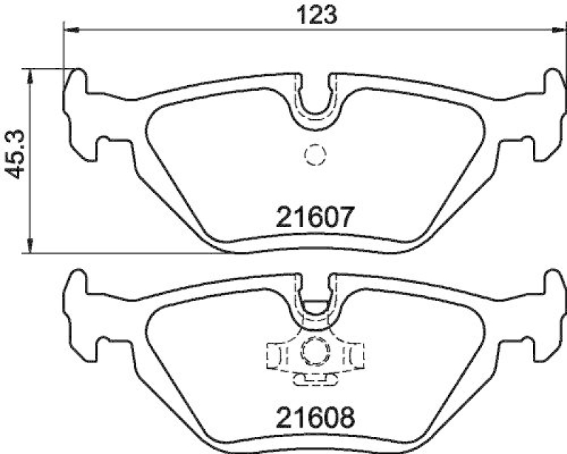HELLA Bremsbelagsatz, Scheibenbremse 8DB 355 007-511