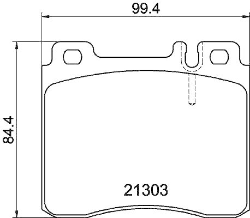 HELLA Bremsbelagsatz, Scheibenbremse 8DB 355 007-551