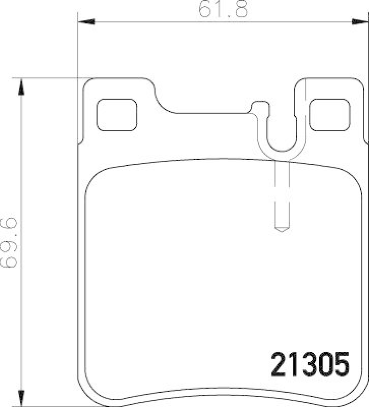HELLA Bremsbelagsatz, Scheibenbremse 8DB 355 007-581