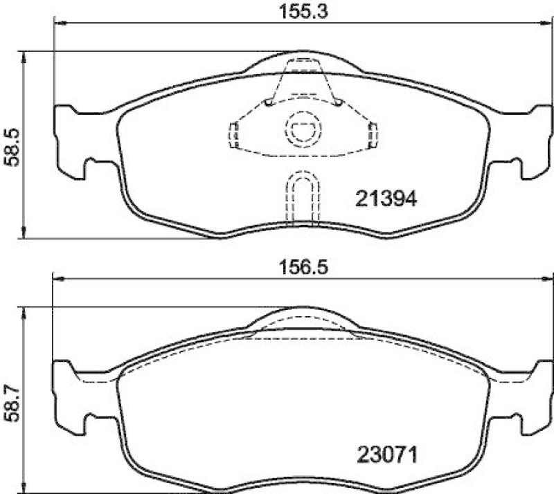 HELLA Bremsbelagsatz, Scheibenbremse 8DB 355 007-641