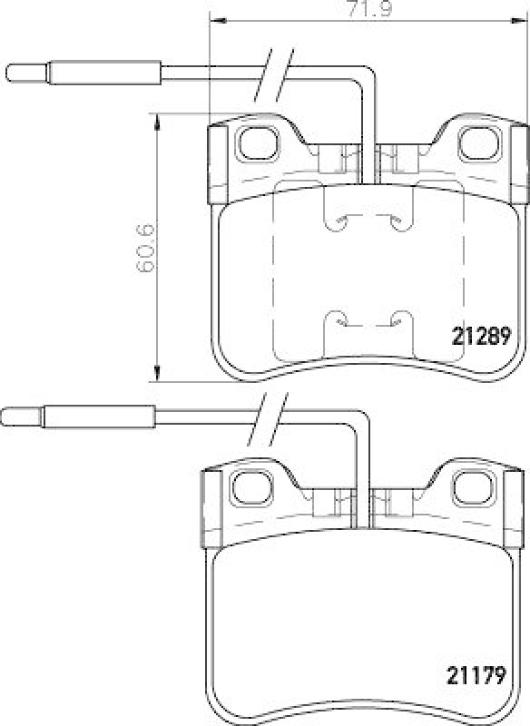 HELLA Bremsbelagsatz, Scheibenbremse 8DB 355 007-811