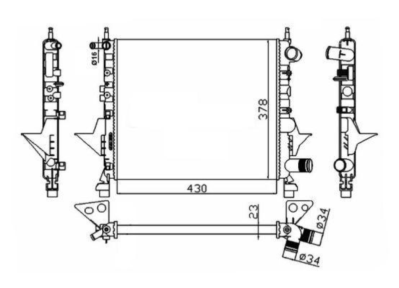 NRF Radiator, engine cooling