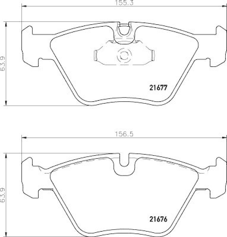 HELLA Bremsbelagsatz, Scheibenbremse 8DB 355 007-961