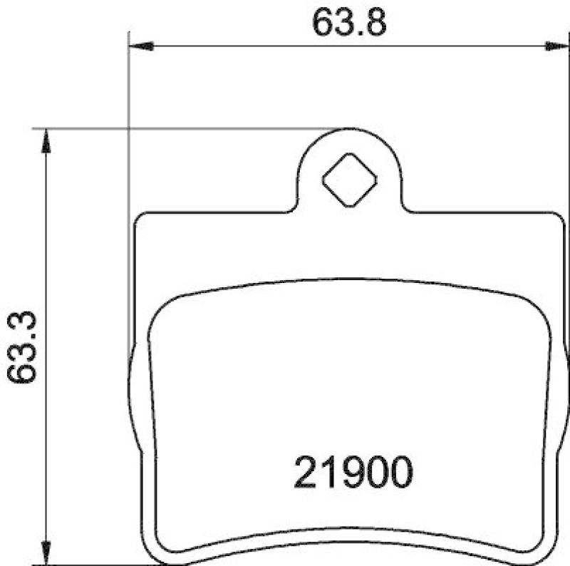 HELLA Bremsbelagsatz, Scheibenbremse 8DB 355 008-311