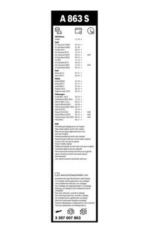 BOSCH Wiper Blade Aerotwin