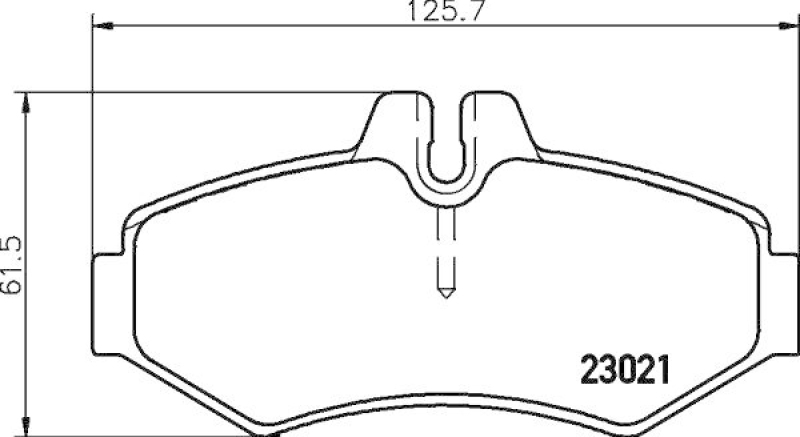 HELLA Bremsbelagsatz, Scheibenbremse 8DB 355 008-651