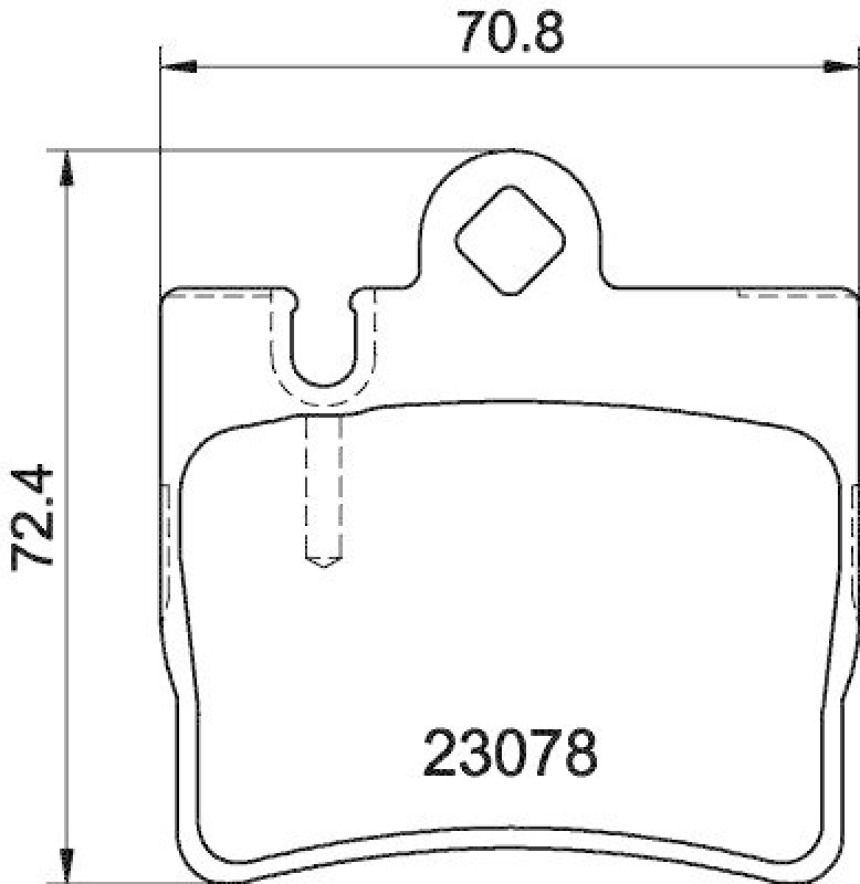 HELLA Bremsbelagsatz, Scheibenbremse 8DB 355 008-711