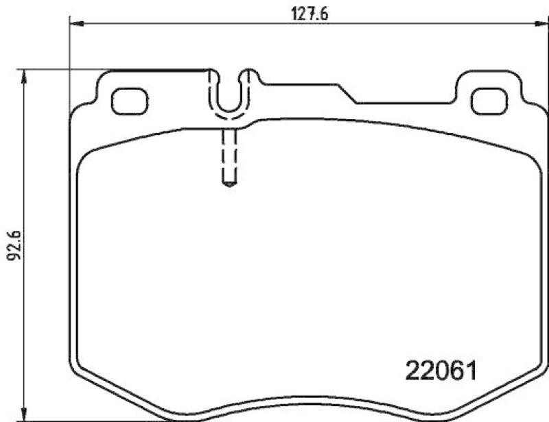 HELLA Bremsbelagsatz, Scheibenbremse 8DB 355 037-971