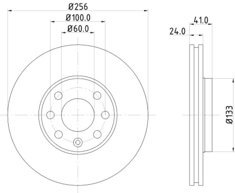 2x HELLA Bremsscheibe PRO High Carbon