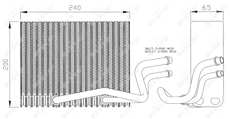 NRF Verdampfer, Klimaanlage EASY FIT 36098
