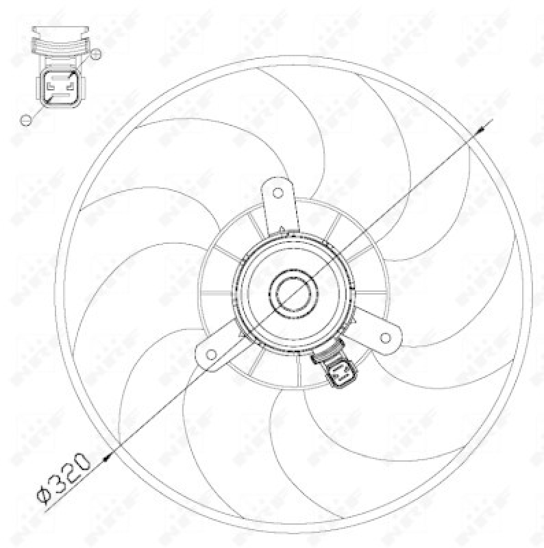 NRF Fan, radiator