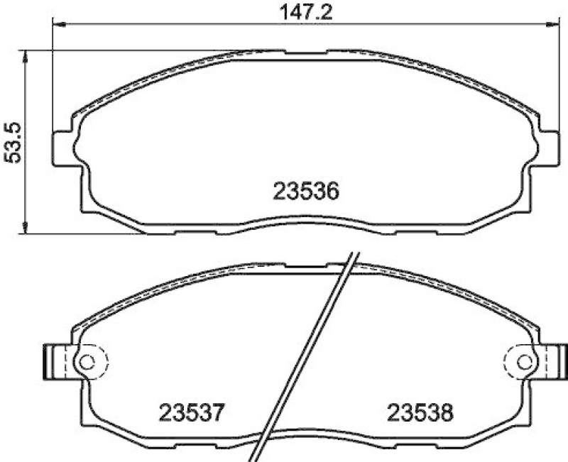 HELLA Bremsbelagsatz, Scheibenbremse 8DB 355 009-381