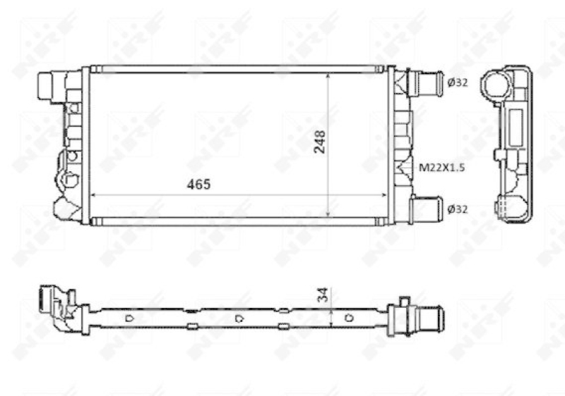 NRF Radiator, engine cooling