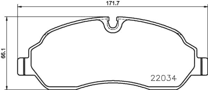 HELLA Bremsbelagsatz, Scheibenbremse 8DB 355 021-571