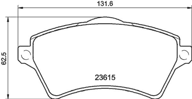 HELLA Bremsbelagsatz, Scheibenbremse 8DB 355 009-761