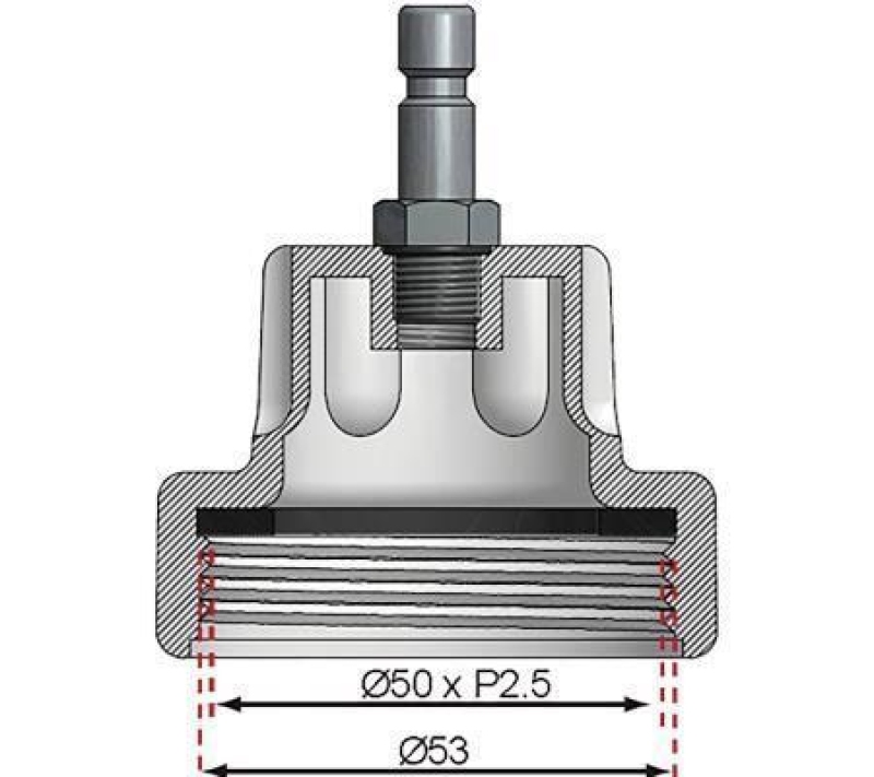 BGS Adapter, cooling system pressure test set