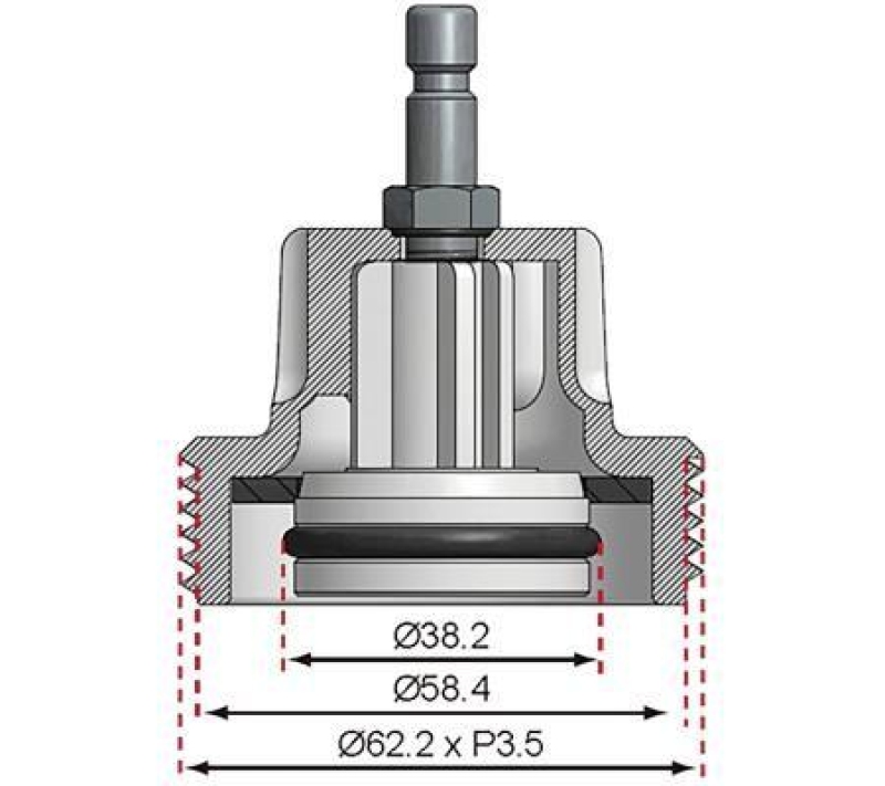 BGS Adapter, cooling system pressure test set
