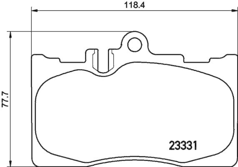 HELLA Bremsbelagsatz, Scheibenbremse 8DB 355 009-861