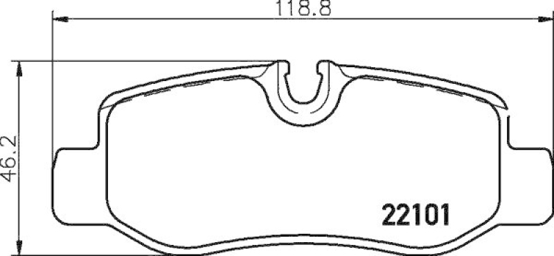 HELLA Bremsbelagsatz, Scheibenbremse 8DB 355 021-761