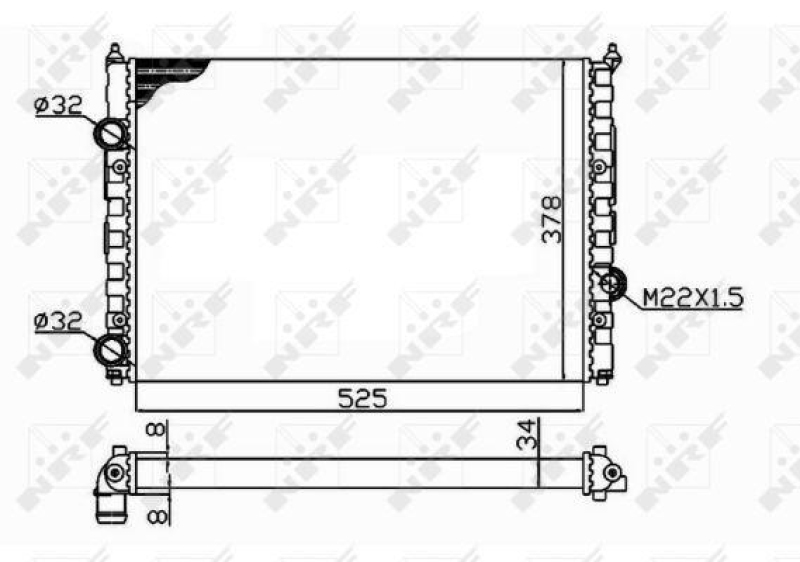 NRF Radiator, engine cooling