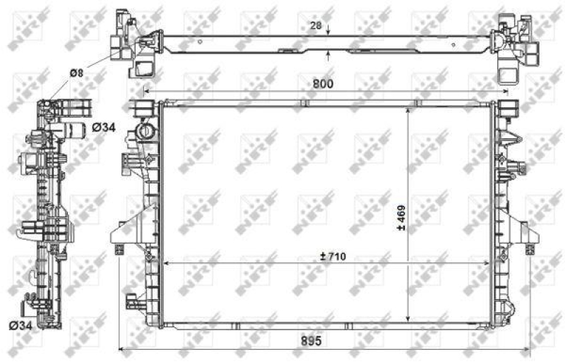 NRF Kühler, Motorkühlung EASY FIT