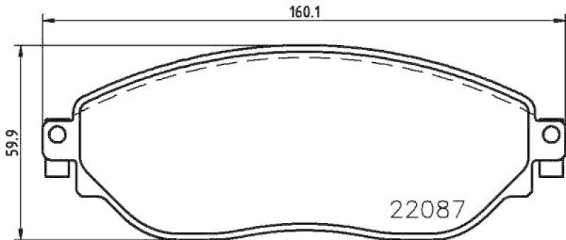 HELLA Bremsbelagsatz, Scheibenbremse 8DB 355 021-891