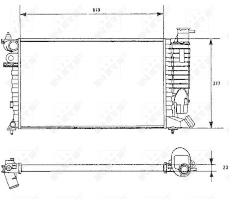 NRF Radiator, engine cooling