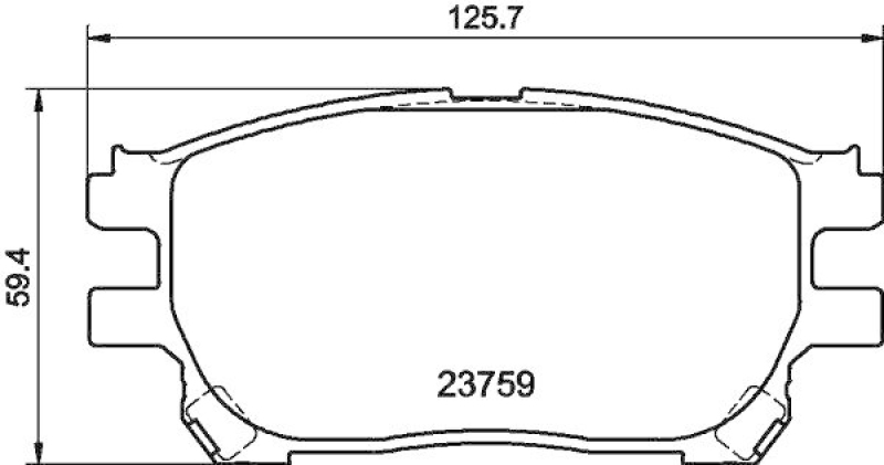 HELLA Bremsbelagsatz, Scheibenbremse 8DB 355 010-111
